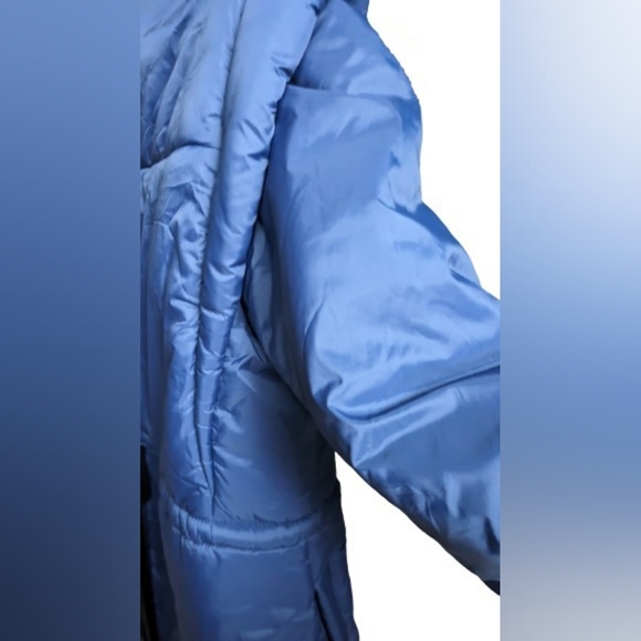 NWT Anthropologie/Maeve Blue Snap-Sleeve Puffer Jacket & Vest removable sleeves, - Picture 10 of 15